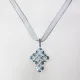 Small Cross - Sierra-Gray Organza - 2
